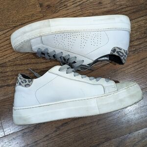 P448 leopard accent sneakers